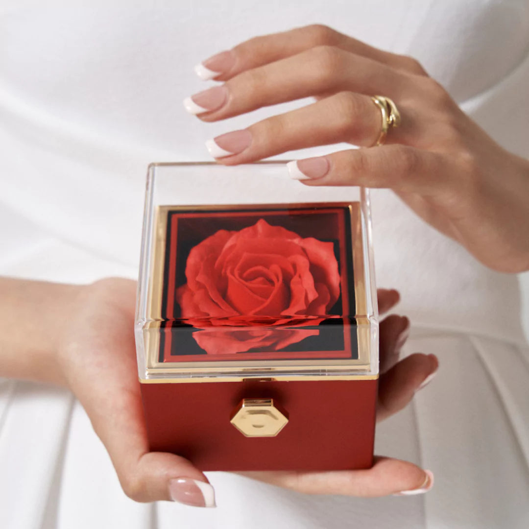 360° Rotatable Rose Box 