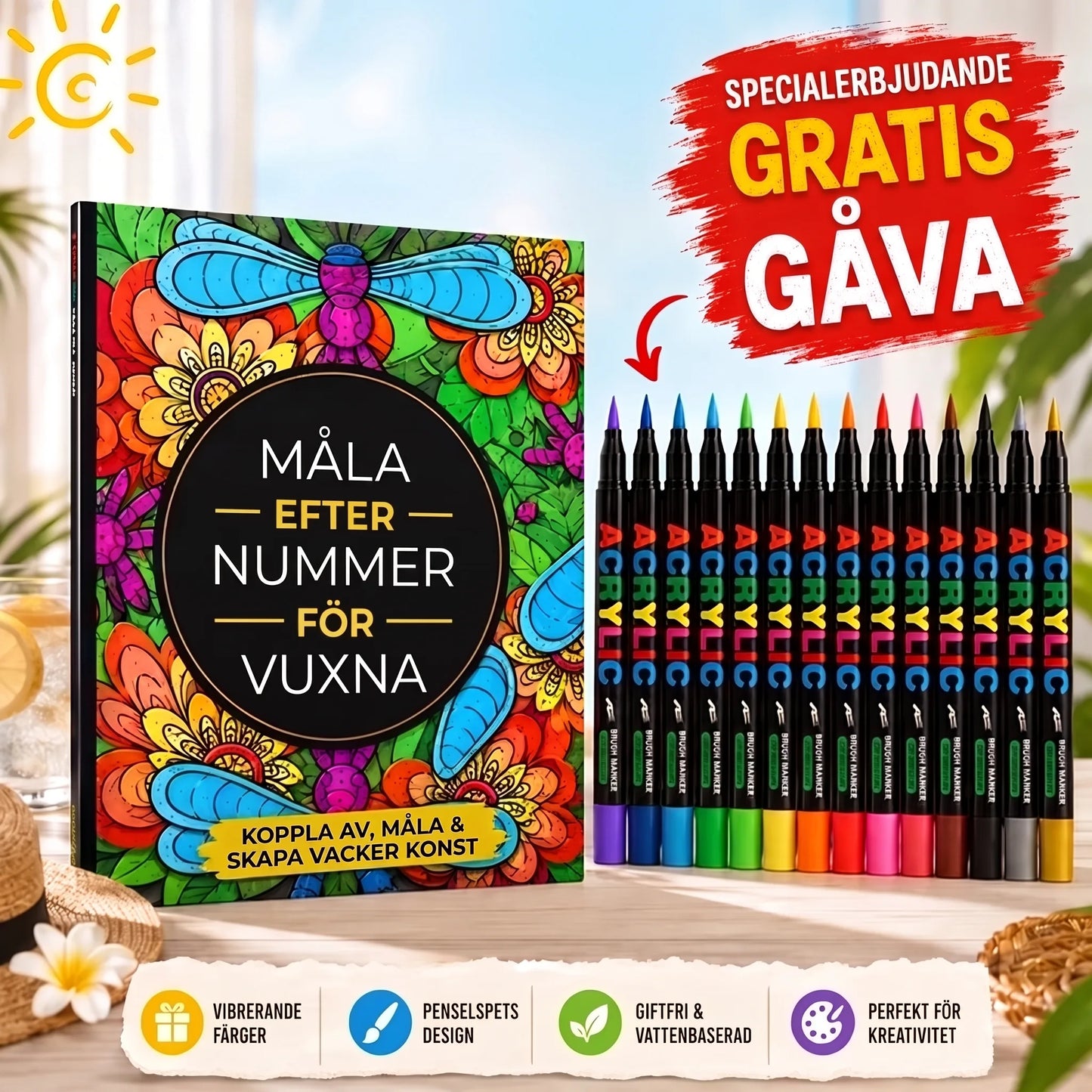 Färgläggningsbok för vuxna